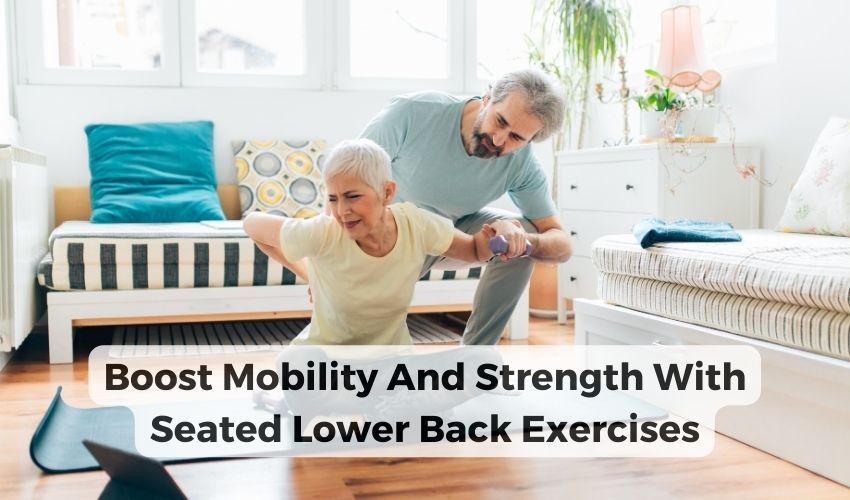 Seated lower back exercises for seniors